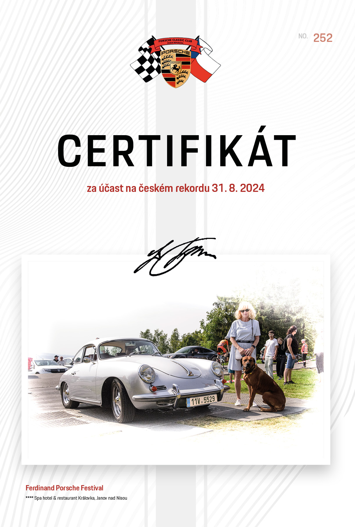 Porsche certifikat 2024252